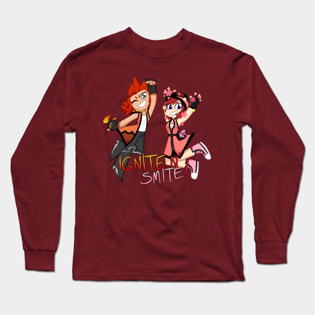 Lea and Kairi- Ignite N' Smite! Long Sleeve T-Shirt by VenaCoeurva